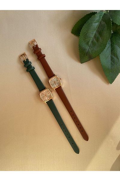 QUARTZ Retro Minimalist Leather Cord Women's Wristwatch