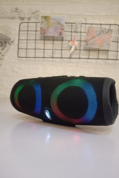 AfterTimes Suya Tere Dayanıklı Bluetooth Özellikli Led Işıklı Taşınabilir Rad...