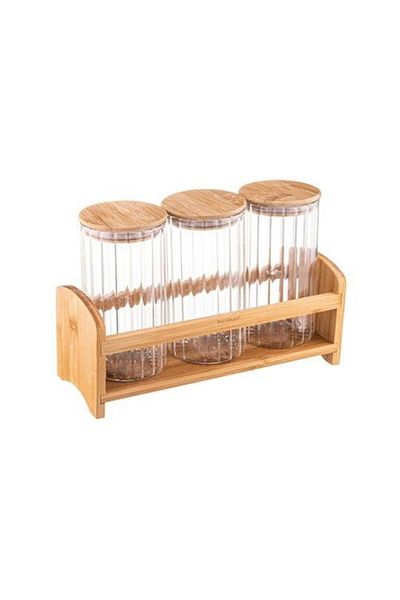 Bambum Jack B5588 - 4 Piece Spice Rack Set with Stand