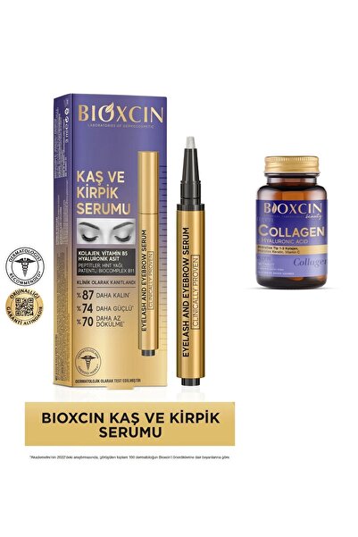 Bioxcin Kaş Kirpik Serumu - Kolajen Hyaluronik +Bioxcin Collagen 30 Tb