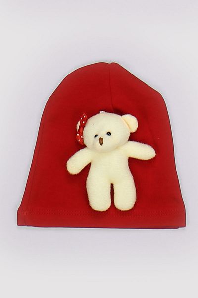 Peki 4015 Model Baby and Child Cotton Teddy Bear Figured Cap for Girl - Add 5 and Pay 4 Newborn
