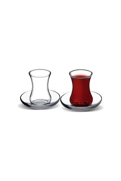 Paşabahçe Glass4you 12li Çay Takımı 6 Bardak 6 Tabak