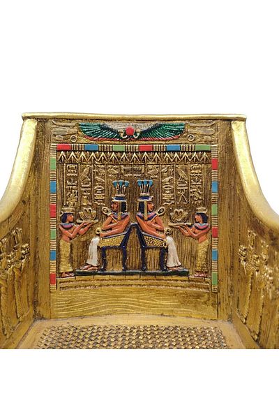 Tüterler Princess Sitamun's Throne Gold Jewelry Box | Decorative Covered Jewelry Box | Ancient Egyptian Box
