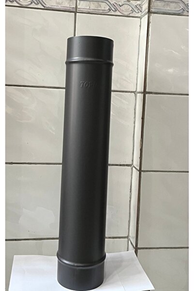 Topuz Işıltı- Mat Emaye Şömine Soba Borusu 1 Adet 70 cm