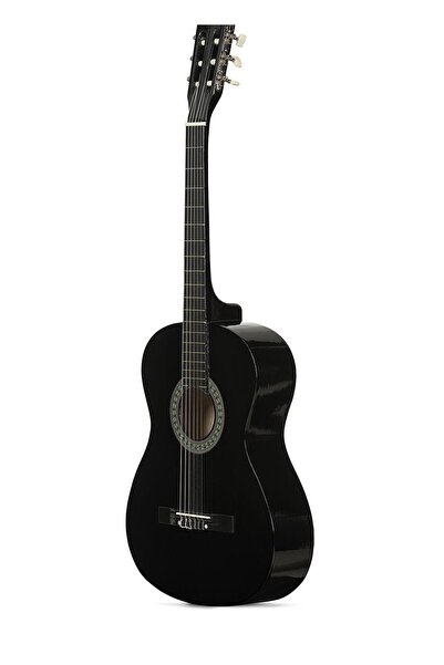 Segah Müzik Siyah Gitar - 4/4 Boy Öğrenci Gitarı Kılıf Ve Pena Hediye !