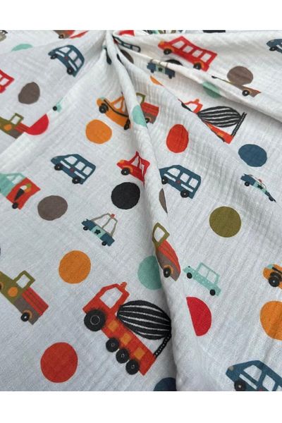minimaco 75x75 cm Patterned Double Layer Muslin Blanket - for Baby and Newborn