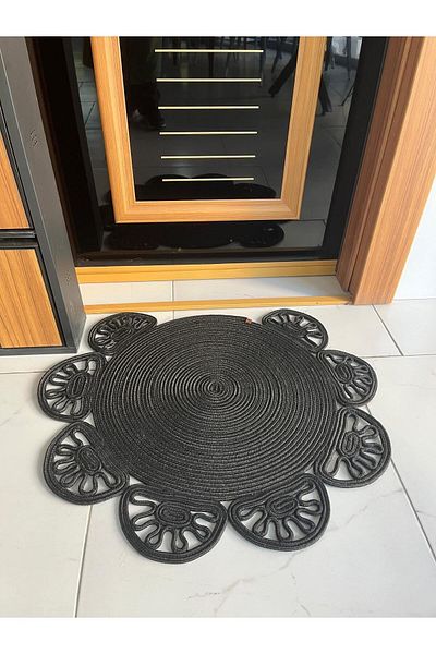 eftlyhome Modern Rugged Jute Wicker Doorfront - Bathroom Kitchen Living Room Living Room Mat Gift