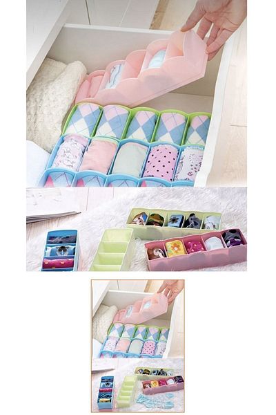 LeesHome 4 Organizator de șosete cu 5 compartimente