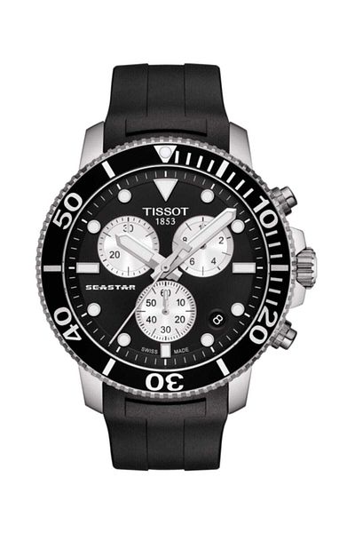 TISSOT ساعة يد سيستار 1000 كرونوغراف للرجال T120.417.17.051.00