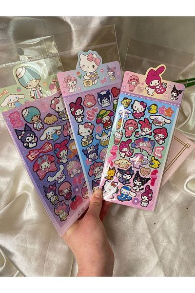 SANRIO Σετ αυτοκόλλητων χαρακτήρων Sanrio - 3 πακέτα