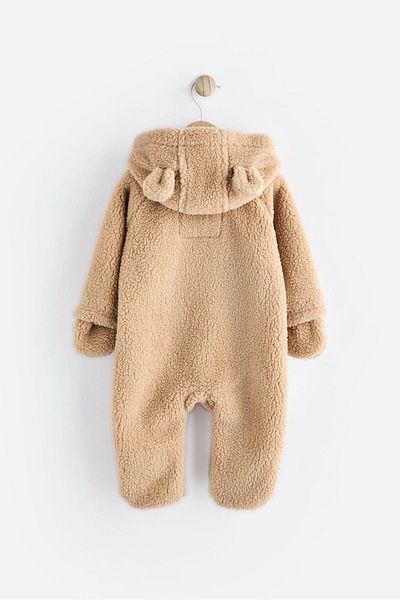 Next Baby Romantic Teddy Baby Cozy Borg Teddy Bear - Pram Set Astronaut Jumpsuit