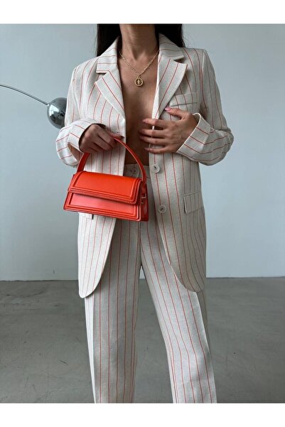 SEREN TEKSTİL طقم نسائي إكرو - طقم جاكيت وبنطلون