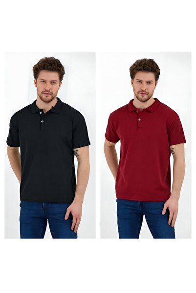 Koçibar Ανδρικό μπλουζάκι Polo Neck Lacoste Σετ 2 τεμ
