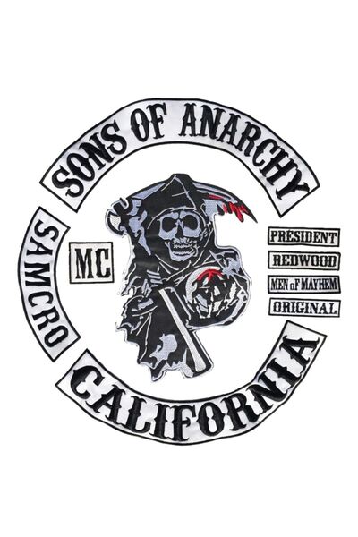 Metal Giyim Sons Of Anarchy 9 Parça Patch Set