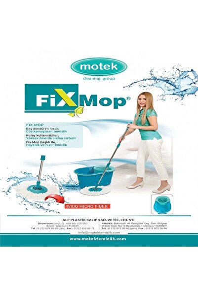 LarinHome Motek Fix Mop Temizlik Seti Mikrofiber Başlık