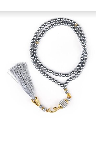 Ekvator 10 mărgele de rugăciune din perle de sticlă gri cadou vav