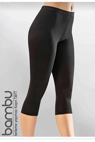 Q-EN Dámské bambusové punčochové kalhoty Capri