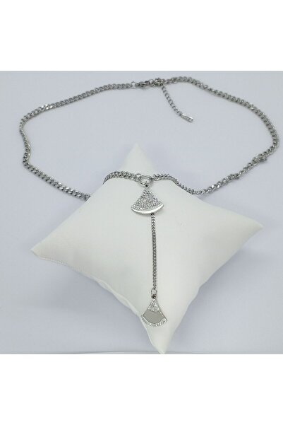 Ödül Moda الصلب الفضة الزركون حجر تصميم قلادة