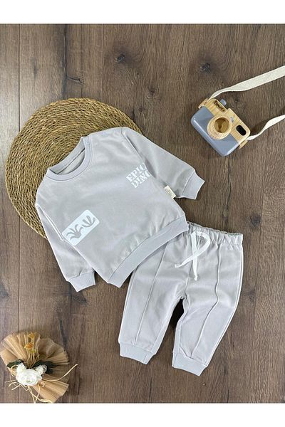 bebicix Relaxed Fit Dino Printed Tracksuit Set