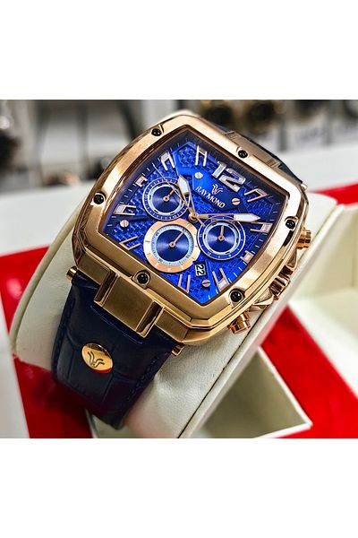 Raymond Men's Sports Wristwatch - Navy Blue