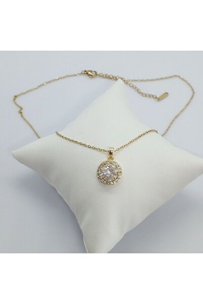 Ödül Moda الصلب الذهب الزركون حجر ديزي الإجهاد قلادة