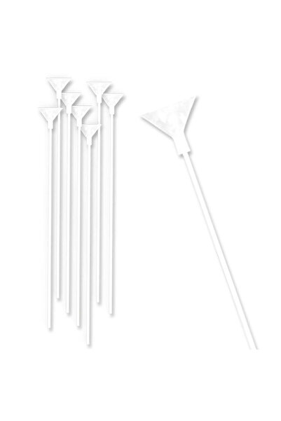 Öz-bal 100 Adet Balon Çubuğu Seti - Plastik Balon Tutucu Çubuklar, Kolay Kuru...