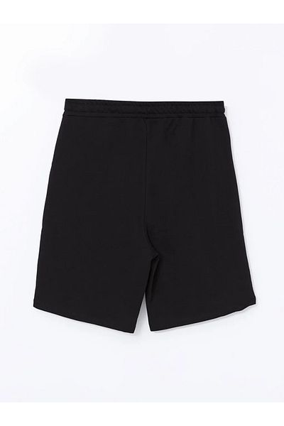 LC Waikiki LCWAIKIKI Schwarze Damen-Shorts – Neu, elastische Taille, Basic-Modell
