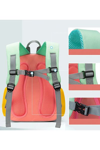 Go Veform Rucsac ortopedic albastru pentru copii - Compartiment pentru tableta, gradinita si zilnic - AOÇ8000-B