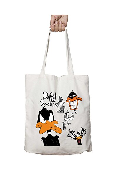 ART HEDİYE Looney Tunes Daffy Duck - Two Sides Lasting and Washable Shoulder ...