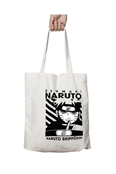 ART HEDİYE وجه ناروتو اوزوماكي - حقيبة كتف ثابتة وقابلة للغسل على الجانبين