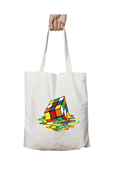 ART HEDİYE Intelligence Cube - Geantă de umăr durabilă și lavabilă pe două fețe