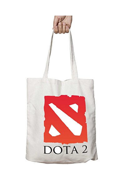 ART HEDİYE Dota 2 Symbol Two Sides Permanent Washable School Beach Shoulder C...