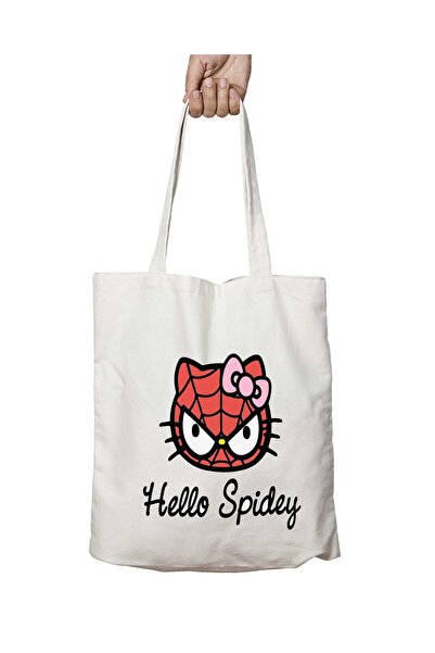 ART HEDİYE Spiderman Hello Spidey Hello Kitty δύο όψεων Μόνιμη πλενόμενη σχολ...
