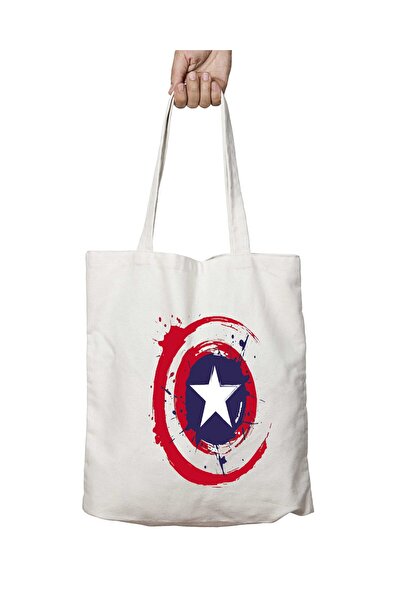 ART HEDİYE KP Captain America - حقيبة كتف قابلة للغسل، تدوم على الجانبين للمد...