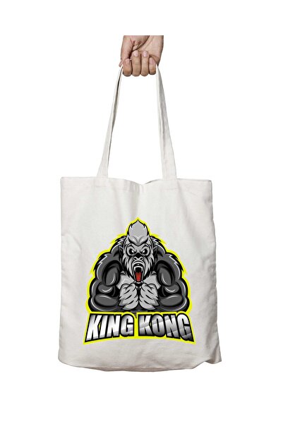 ART HEDİYE King Kong G Ii - Washable and Permanent Shoulder Tote Bag