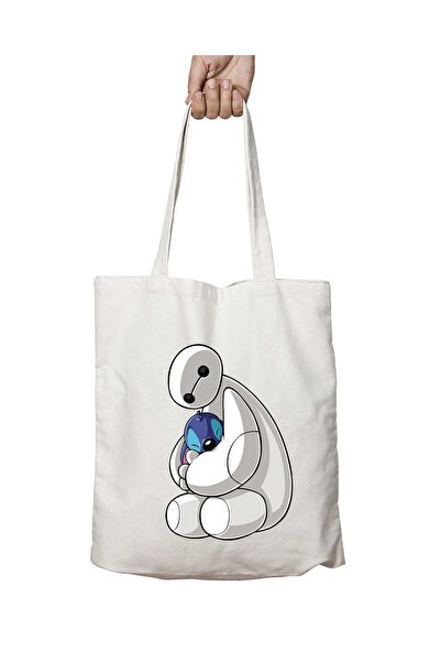 ART HEDİYE مزيج من 6 قطع من ليلو وستيتش - حقيبة كتف كبيرة قابلة للغسل