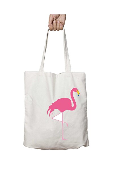 ART HEDİYE فلامينجو وجهين - حقيبة كتف قابلة للغسل، للمدرسة والشاطئ