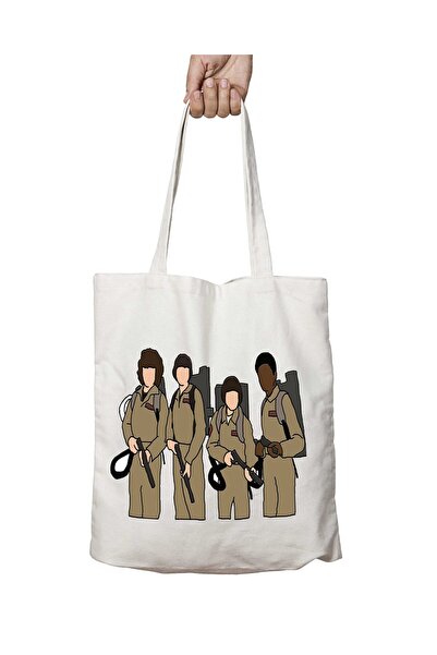 ART HEDİYE Stranger Things Ghostbusters - Geantă de umăr permanentă lavabilă,...
