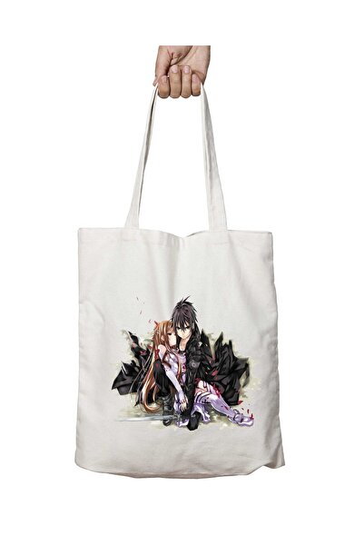 ART HEDİYE Sword Art Online - Kirito and Asuna Washable School Beach Shoulder...