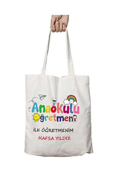 ART HEDİYE Kindergarten Printed - Washable Lasting and Shoulder Tote Bag, for...