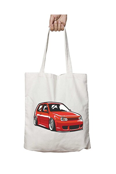 ART HEDİYE Golf Mk4 Червоний - Двостороння міцна та пральна сумка через плече