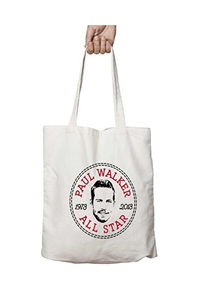 ART HEDİYE شعار بول ووكر أول ستار - حقيبة كتف دائمة قابلة للغسل، للشاطئ والمدرسة