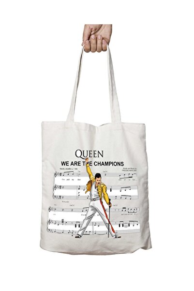 ART HEDİYE Queen - We Are The Champions - Πλενόμενη μόνιμη τσάντα ώμου για πα...
