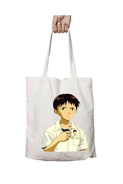 ART HEDİYE Anime Evangelion Shinji - حقيبة كتف تدوم طويلاً وقابلة للغسل على ا...