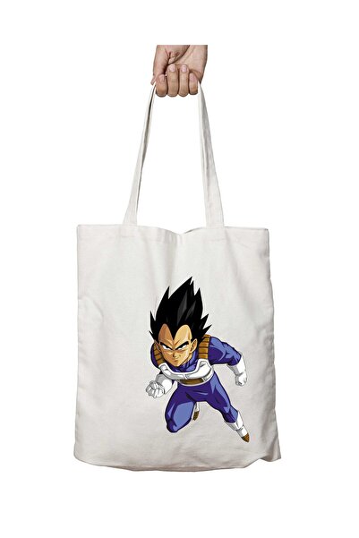 ART HEDİYE Vegeta Striped Film - Two Sides Lasting and Washable Shoulder Tote...