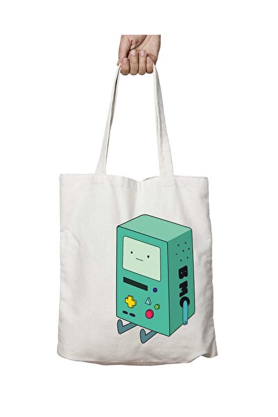 ART HEDİYE Bmo Game - Two Sides Permanent Washable Shoulder Tote Bag