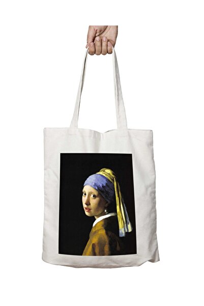 ART HEDİYE Йоганнес Вермеєр Інцилі - Дівчина Двосторонній пральний мішок на п...