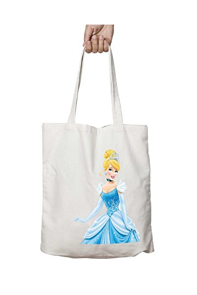 ART HEDİYE Cinderella Png - Two Sides Lasting and Washable Shoulder Tote Bag