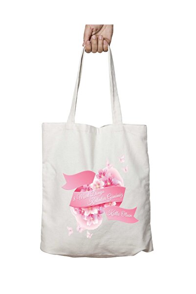 ART HEDİYE 8 Mart Dünya Kadınlar Günü iki Taraf Kalıcı Yıkanabilir Okul Plaj ...