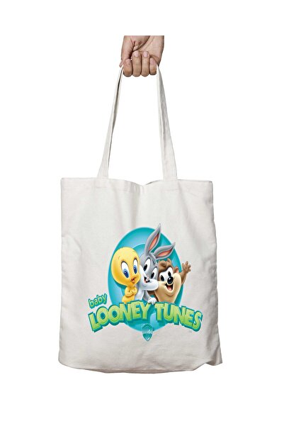 ART HEDİYE Looney Tunes Bugs Bunny i Tweety Tasmanian - Dvostrana trajna torb...